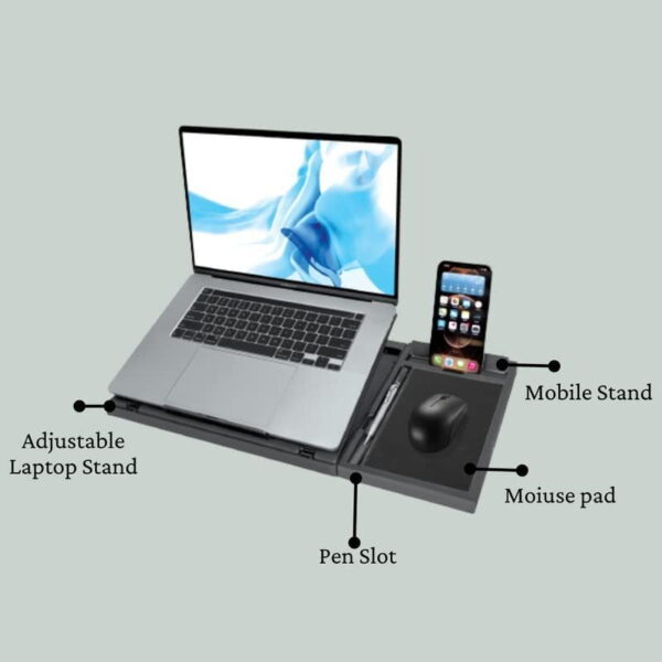 AD-CP-0203 Laptop Cooling Pad with 7 Adjustable Tilt Angles and Convenient Features AD-CP-0203 Laptop Cooling Pad - Image 2