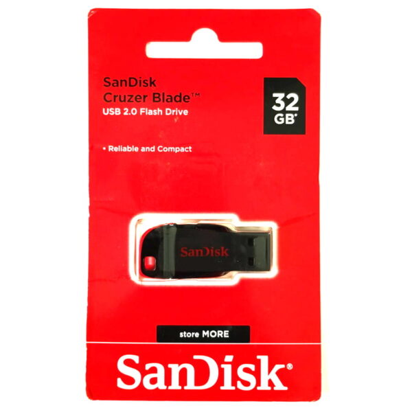 32GB SanDisk Cruzer Blade USB 2.0 Flash (Pen) Drive